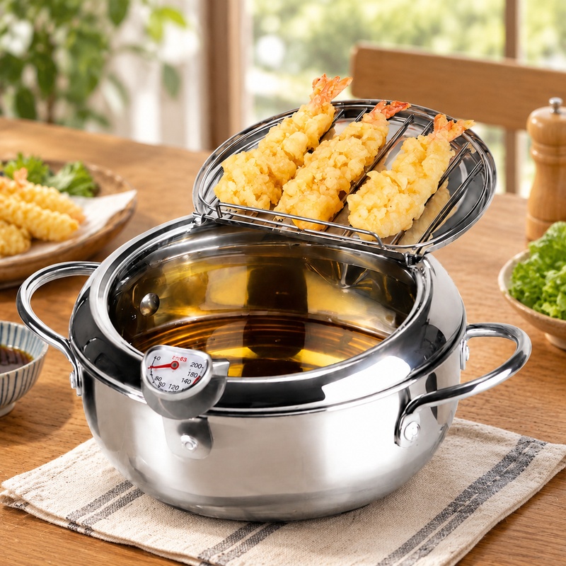Home Cooking Gas - Thermomètre pour huile de poêle à